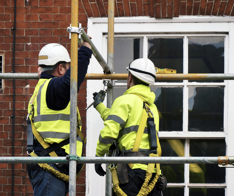 steigerbouw, werken op hoogte